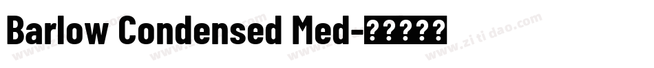 Barlow Condensed Med字体转换
